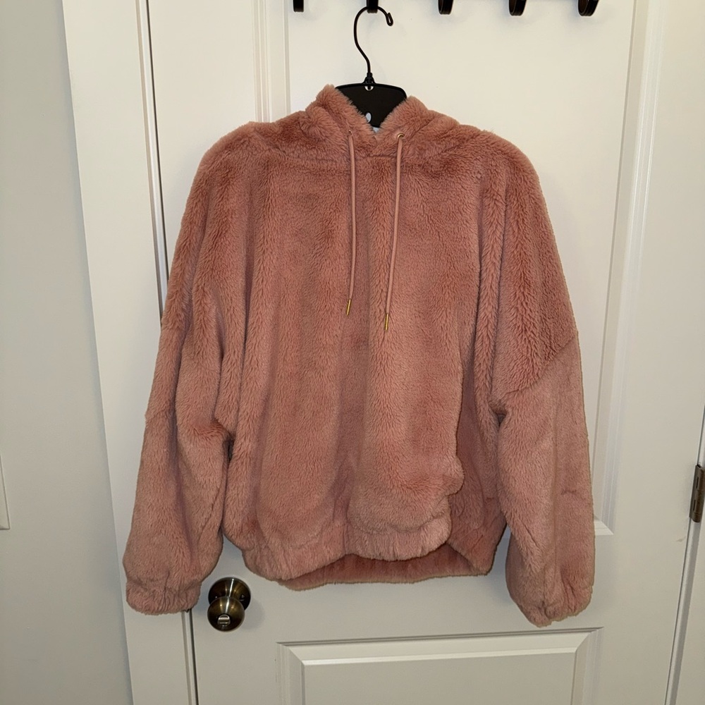 Cozy Pink Fleece Hoodie